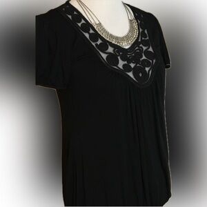 CABLE & GAUGE | BLACK TOP blouse